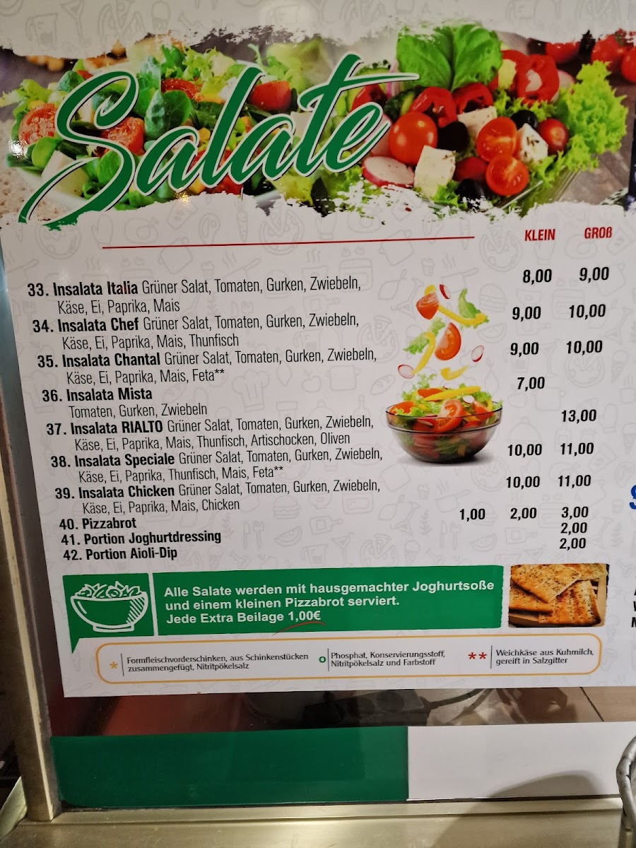 Menu Pizzeria Imbiss Rialto / Salzgitter-1
