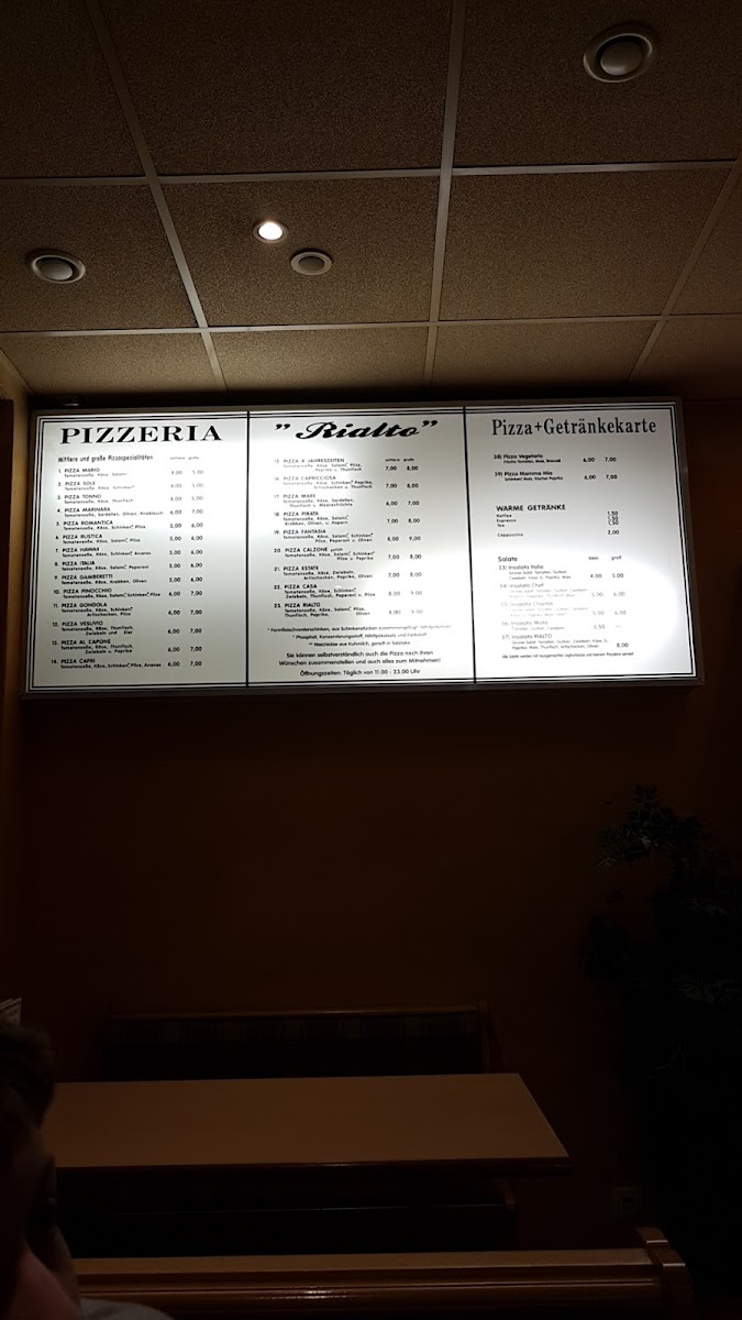 Menu Pizzeria Imbiss Rialto / Salzgitter-8